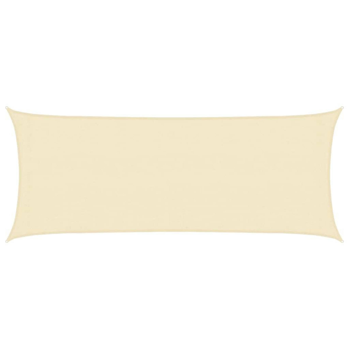 VIDAXL Voile d'ombrage 160 g/m^2 Creme 2x4,5 m PEHD