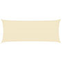 Voir la diapositive 2 : VIDAXL Voile d'ombrage 160 g/m^2 Creme 2x4,5 m PEHD