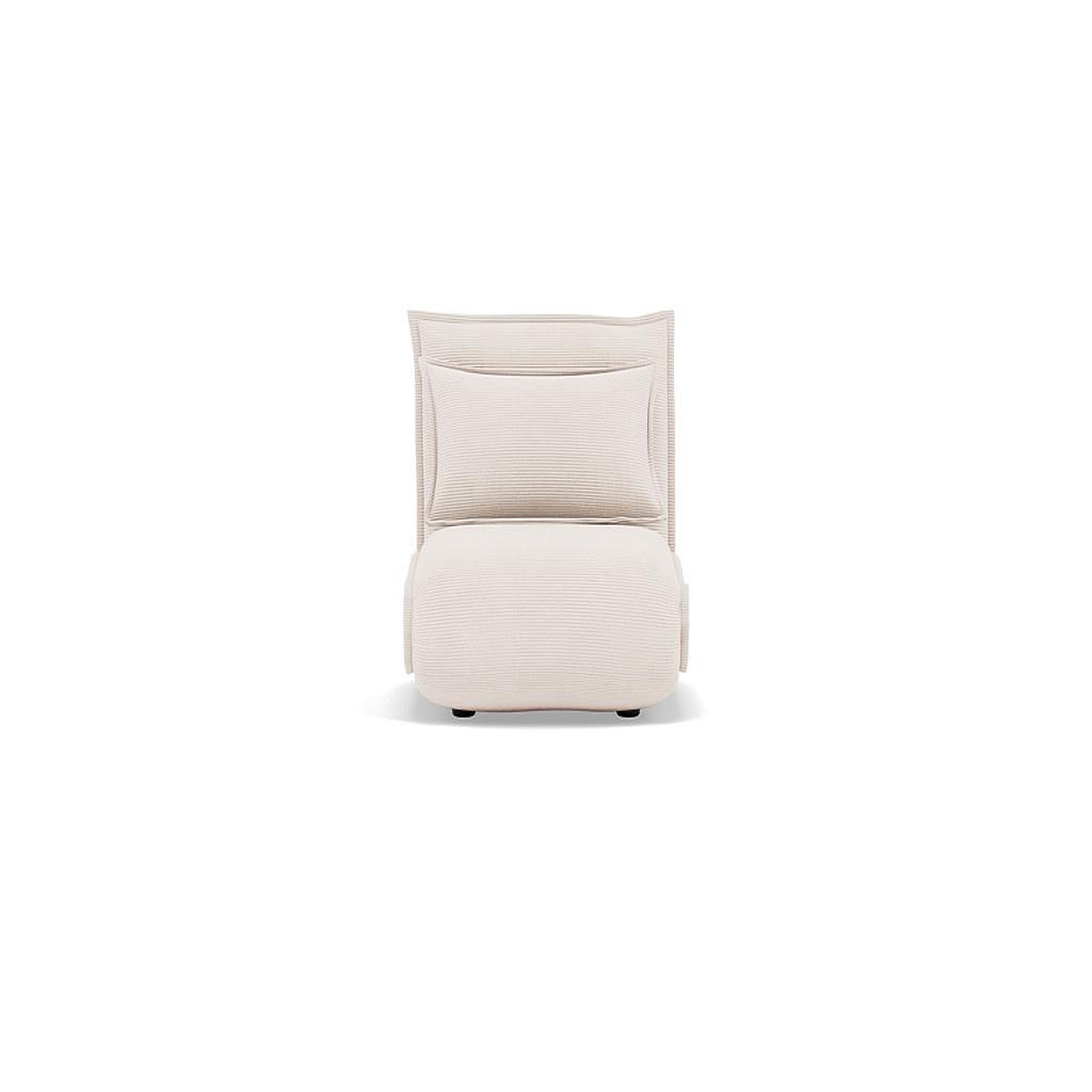 Voir la diapositive 1 : BEST MOBILIER Candice - banquette 1 place convertible clic-clac en velours côtelé