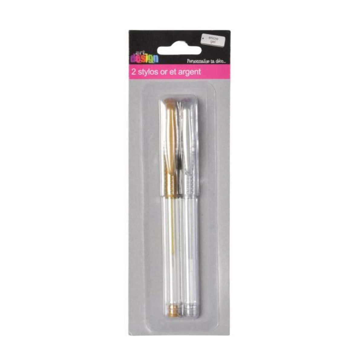 Paris Prix Lot de 2 Stylos  Kandinsky  15cm Or & Argent