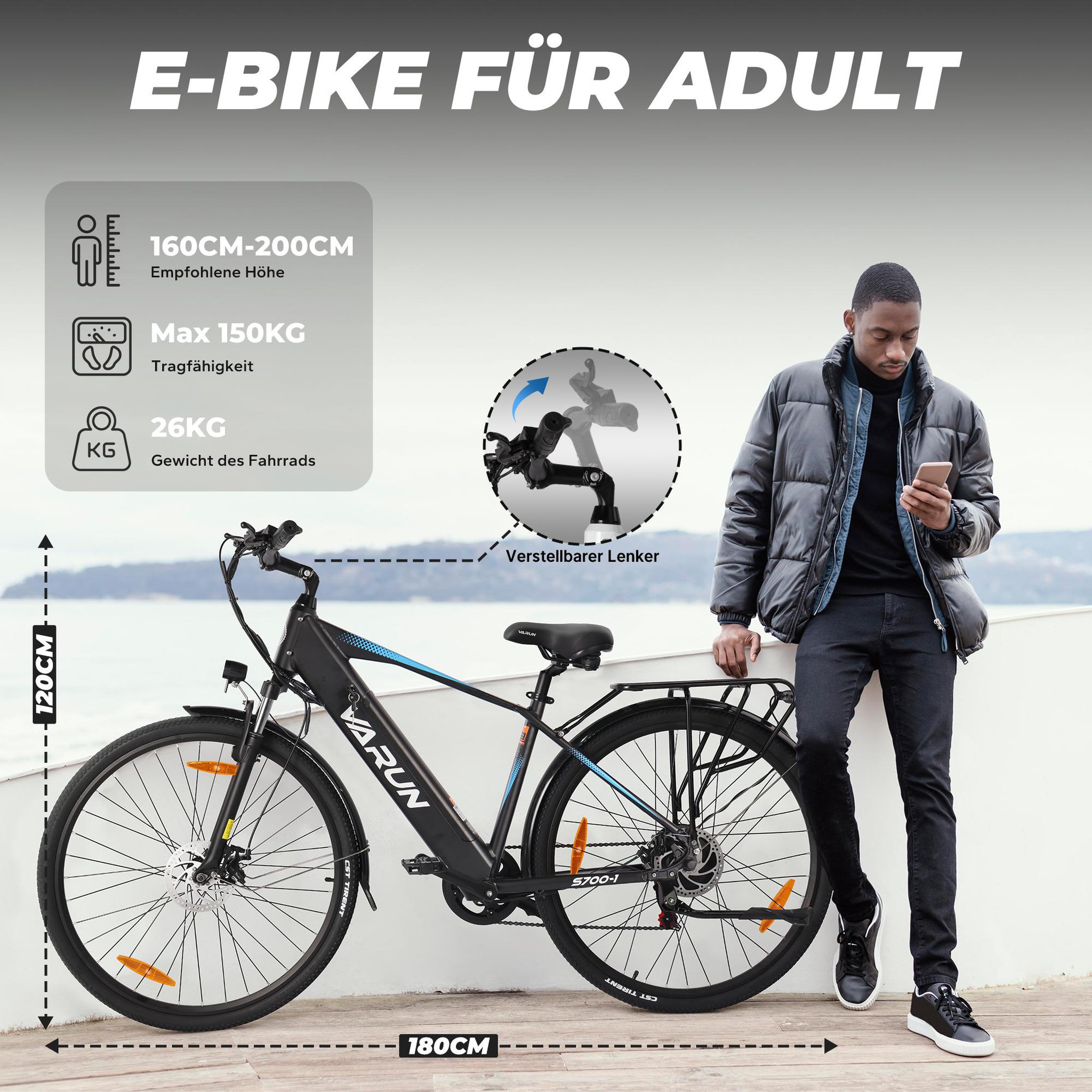 Voir la diapositive 5 : VARUN Vélo électrique varun s700-1