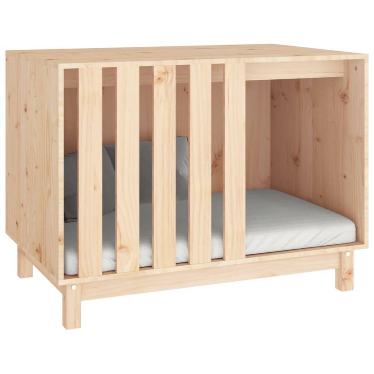 VIDAXL Niche pour chien 90x60x67 cm Bois de pin massif