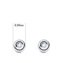 Voir la diapositive 2 : L'ATELIER D'AZUR Boucles d'Oreilles Solitaires Diamants de Synthèse 0.04 Carats - Or 18 Carats 750 Blanc