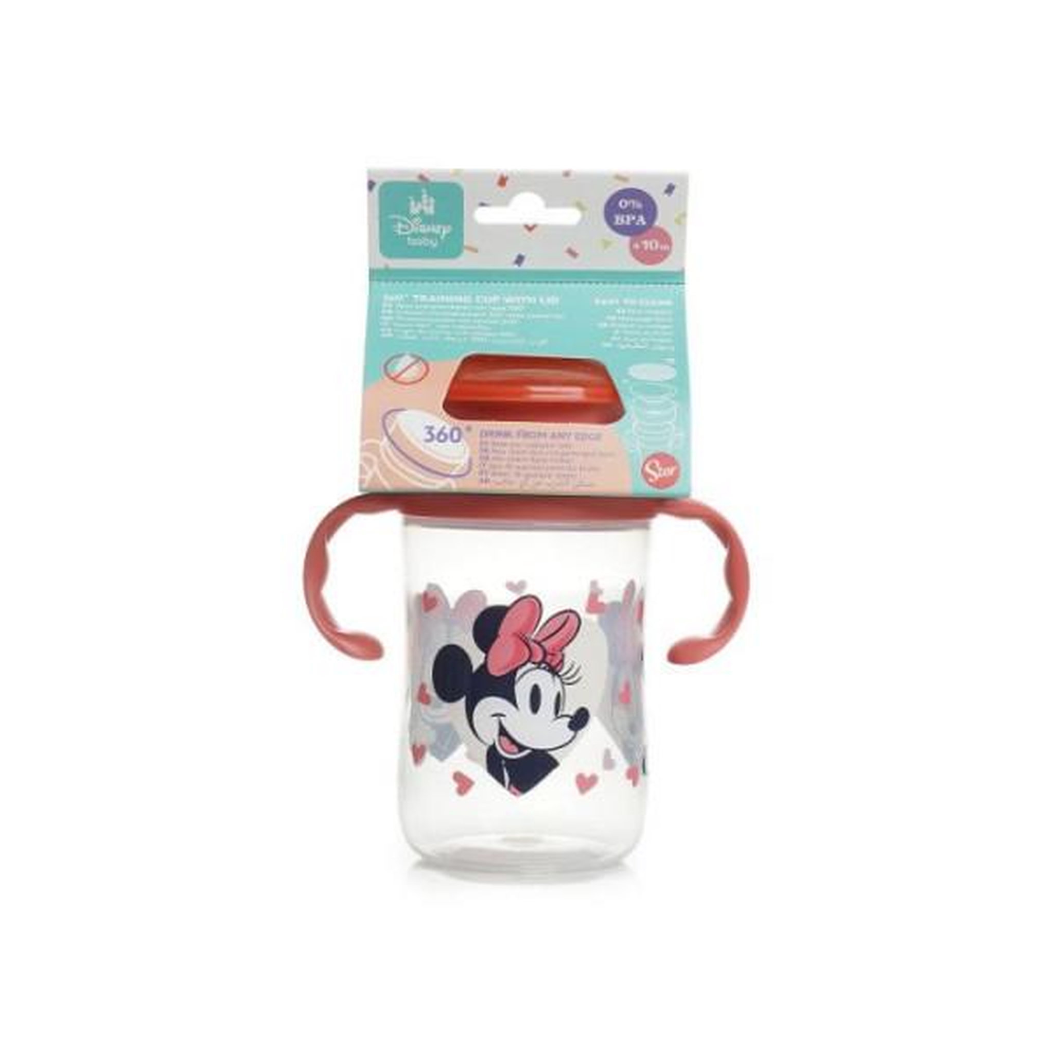 Voir la diapositive 5 : THERMOBABY Tasse d'apprentissage - THERMOBABY - 360 degrés - Avec disque antifuite - Minnie