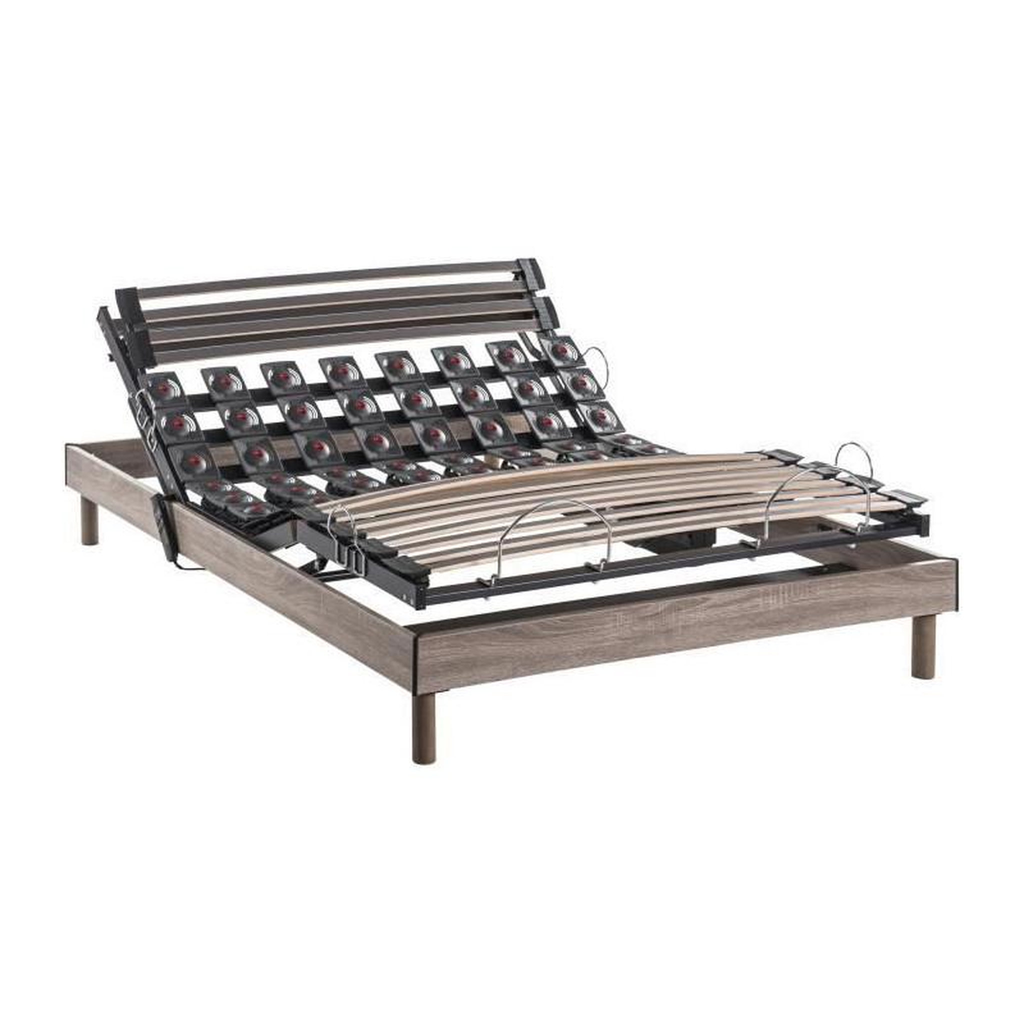 Voir la diapositive 2 : DEKO DREAM DEKO DREAM Ensemble matelas roulé+sommier relaxation électrique ERGO 6 Physiomax - 140x200 cm - Matelas ressorts ensachés
