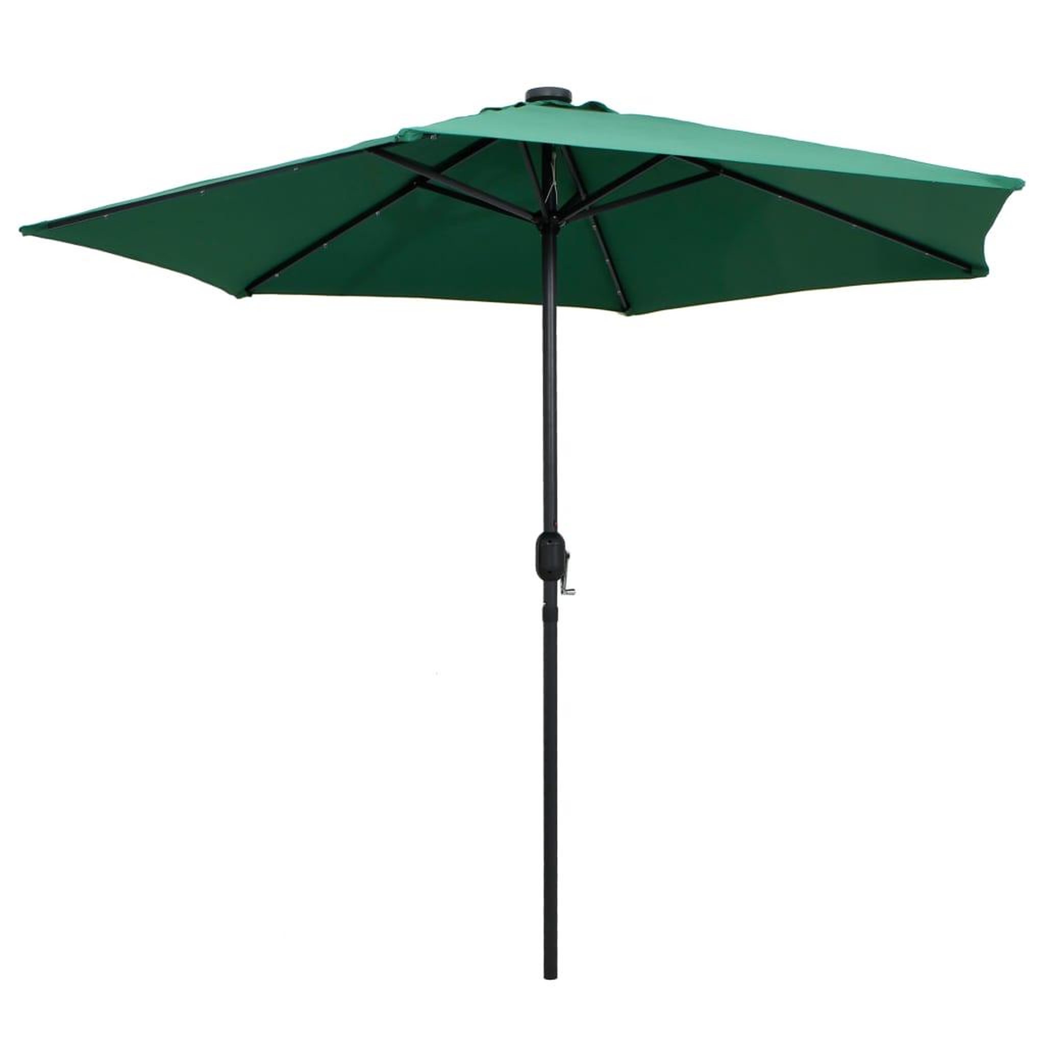 Voir la diapositive 3 : VIDAXL Parasol de jardin avec lumieres LED et mat en aluminium vert