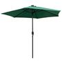 Voir la diapositive 3 : VIDAXL Parasol de jardin avec lumieres LED et mat en aluminium vert