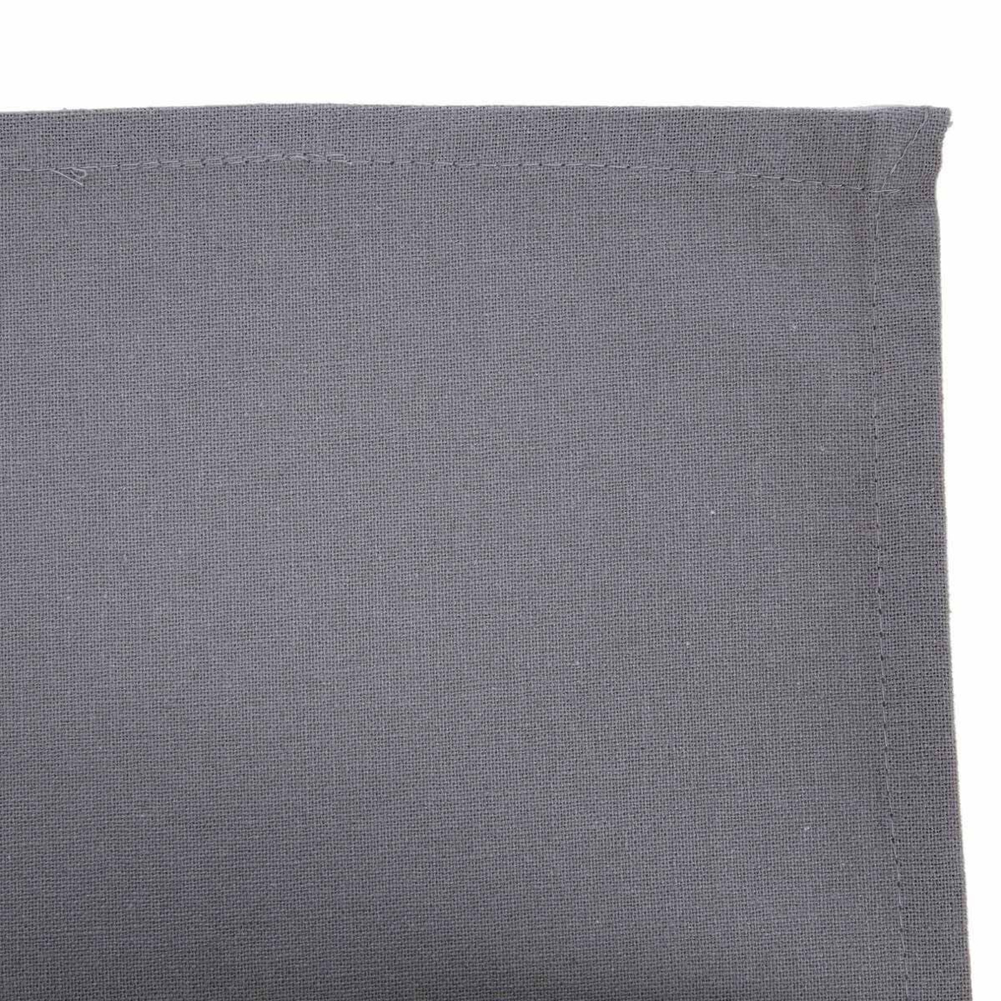 Voir la diapositive 2 : ATMOSPHERA Lot de 4 serviettes de table  coton  40x40cm gris clair