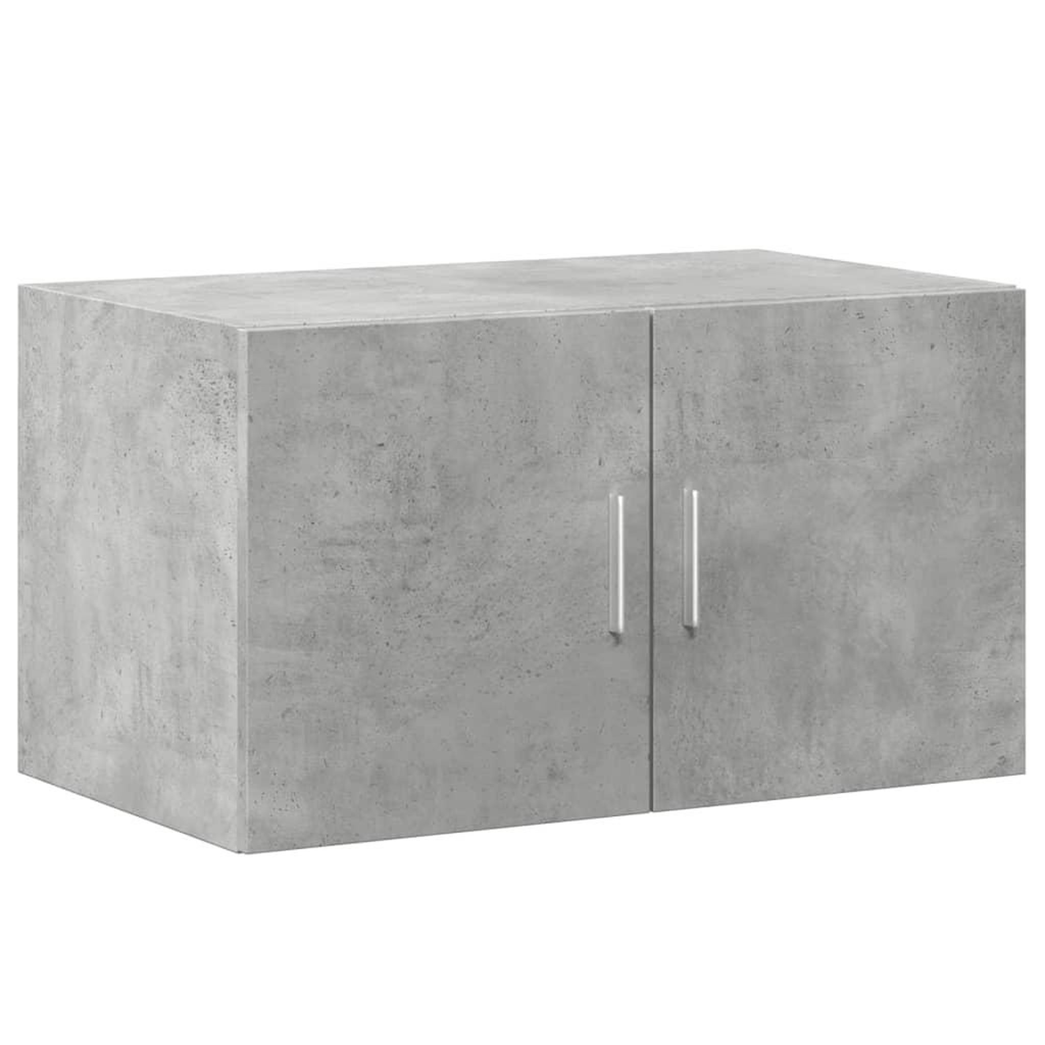 Voir la diapositive 5 : VIDAXL Armoire de rangement gris beton 70x42,5x225cm bois d'ingenierie