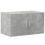 Voir la diapositive 5 : VIDAXL Armoire de rangement gris beton 70x42,5x225cm bois d'ingenierie