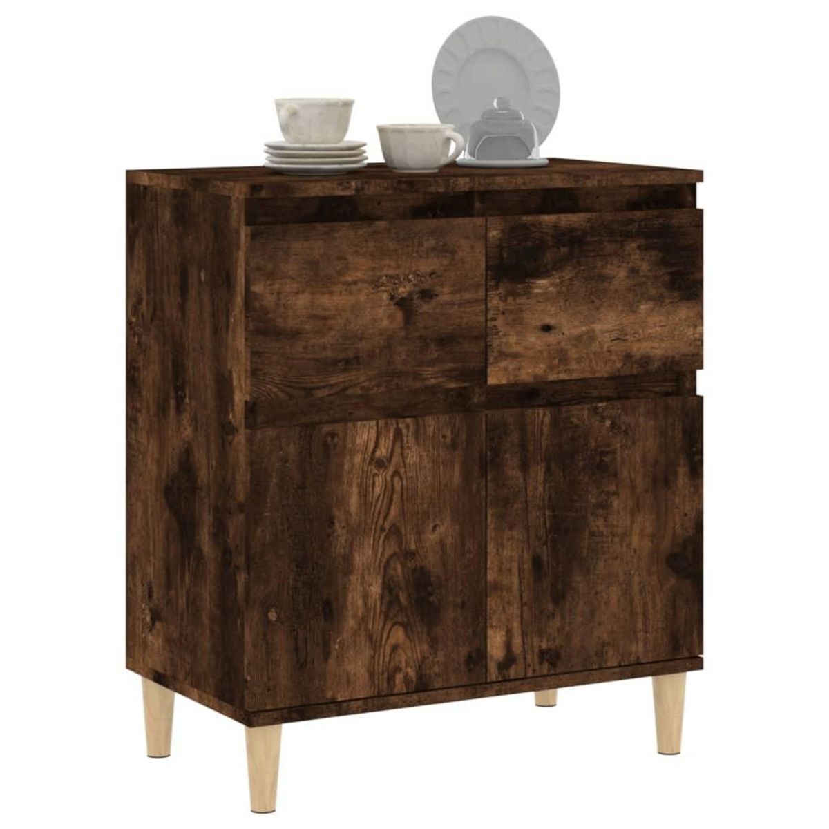 VIDAXL Buffet Chene fume 60x35x70 cm Bois d'ingenierie
