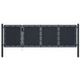 Voir la diapositive 1 : VIDAXL Portail de jardin Acier 350x100 cm Anthracite