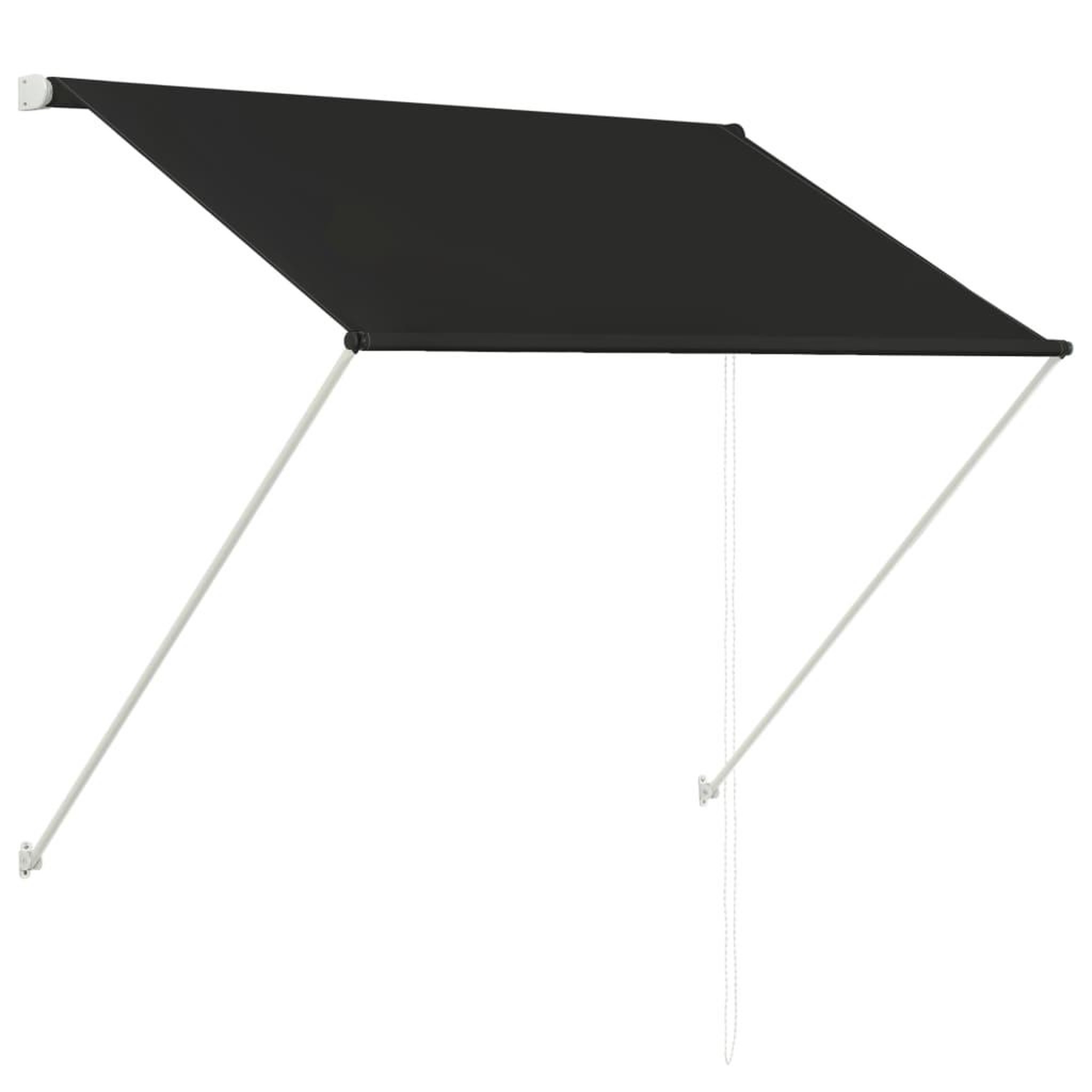 Voir la diapositive 2 : VIDAXL Auvent retractable 150x150 cm Anthracite