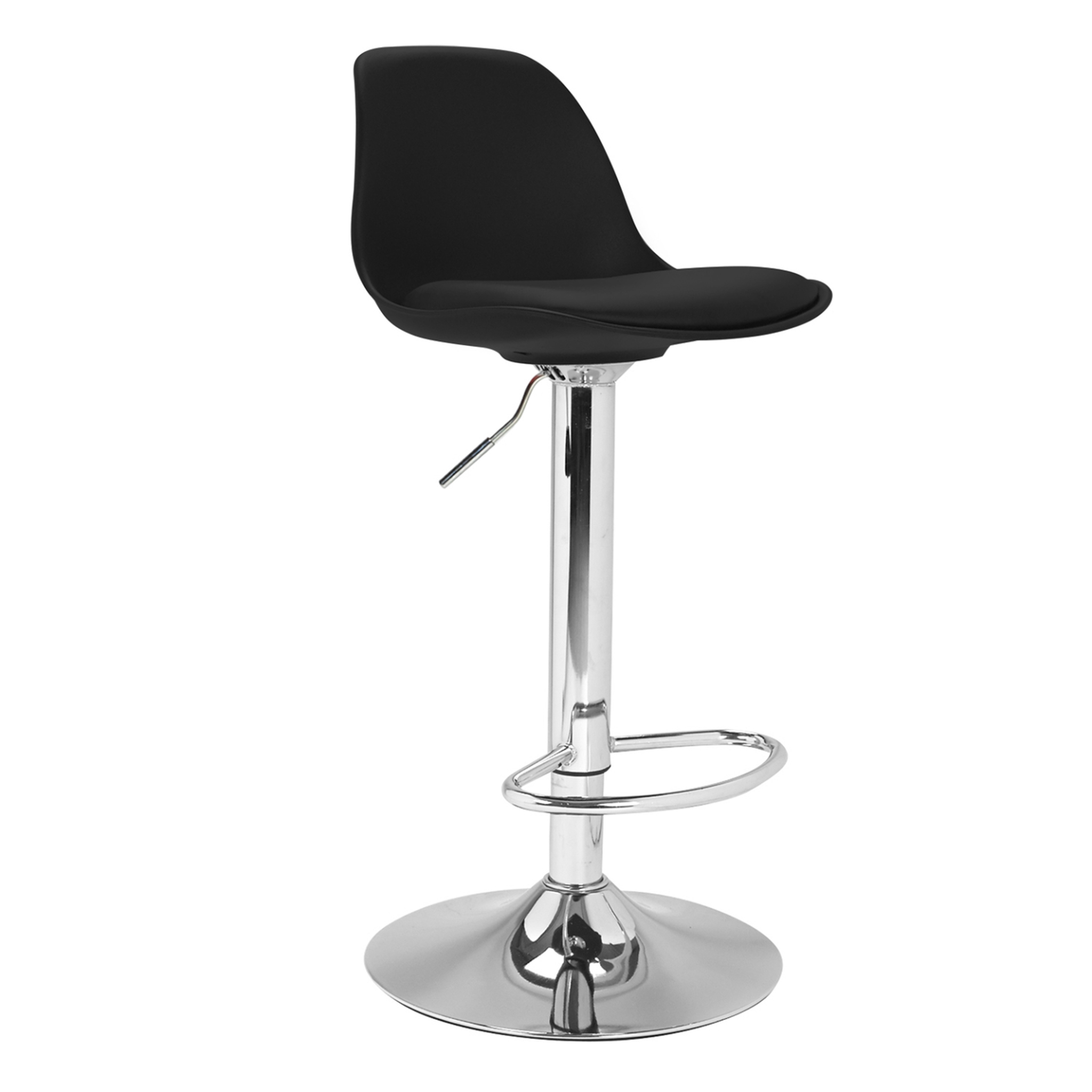 Voir la diapositive 4 : ID MARKET Lot de 2 tabourets de bar karl design noir