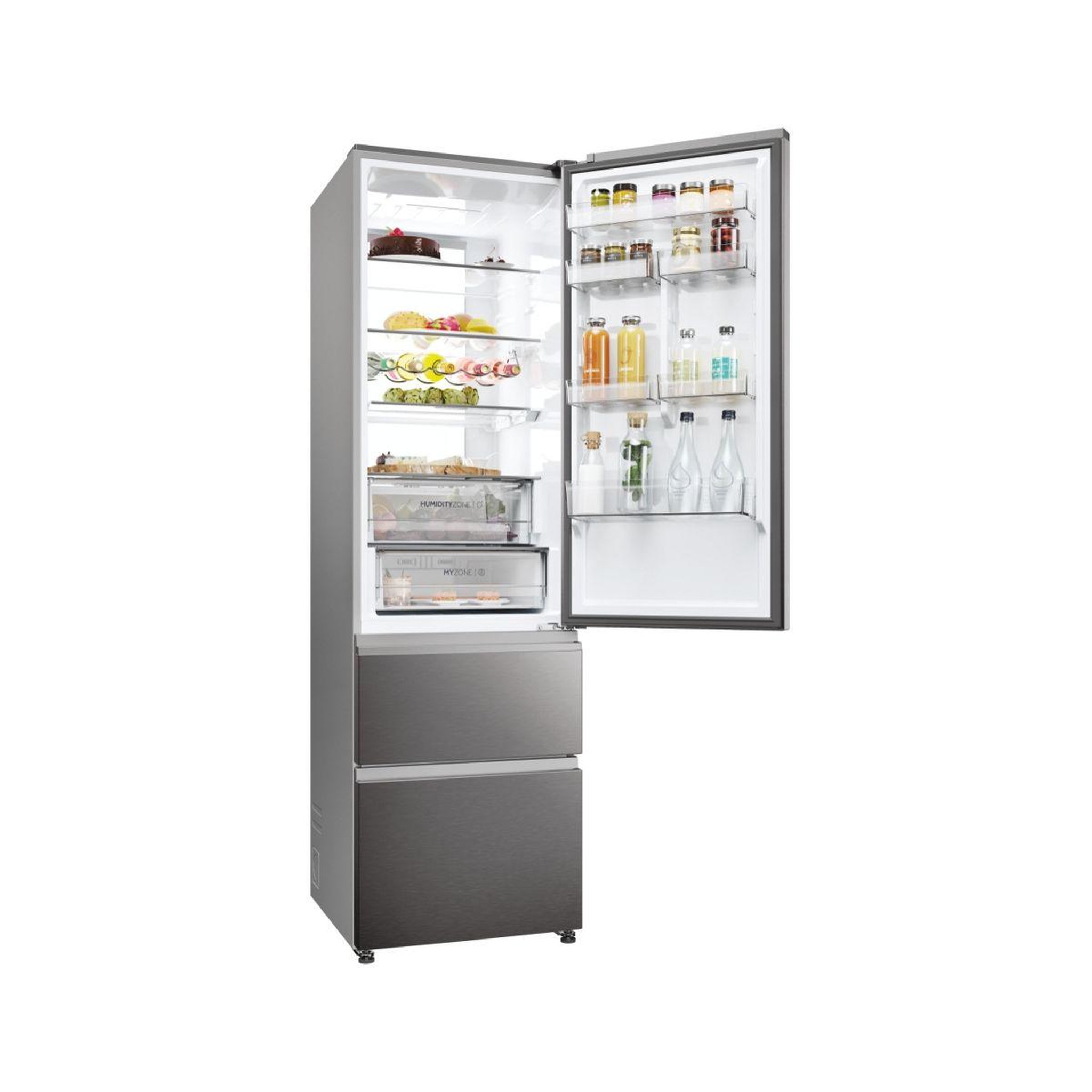 Voir la diapositive 4 : HAIER Réfrigérateur combiné HTW7620CNMP