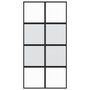Voir la diapositive 4 : VIDAXL Porte coulissante noir 102,5x205 cm verre trempe aluminium