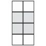 Voir la diapositive 4 : VIDAXL Porte coulissante noir 102,5x205 cm verre trempe aluminium