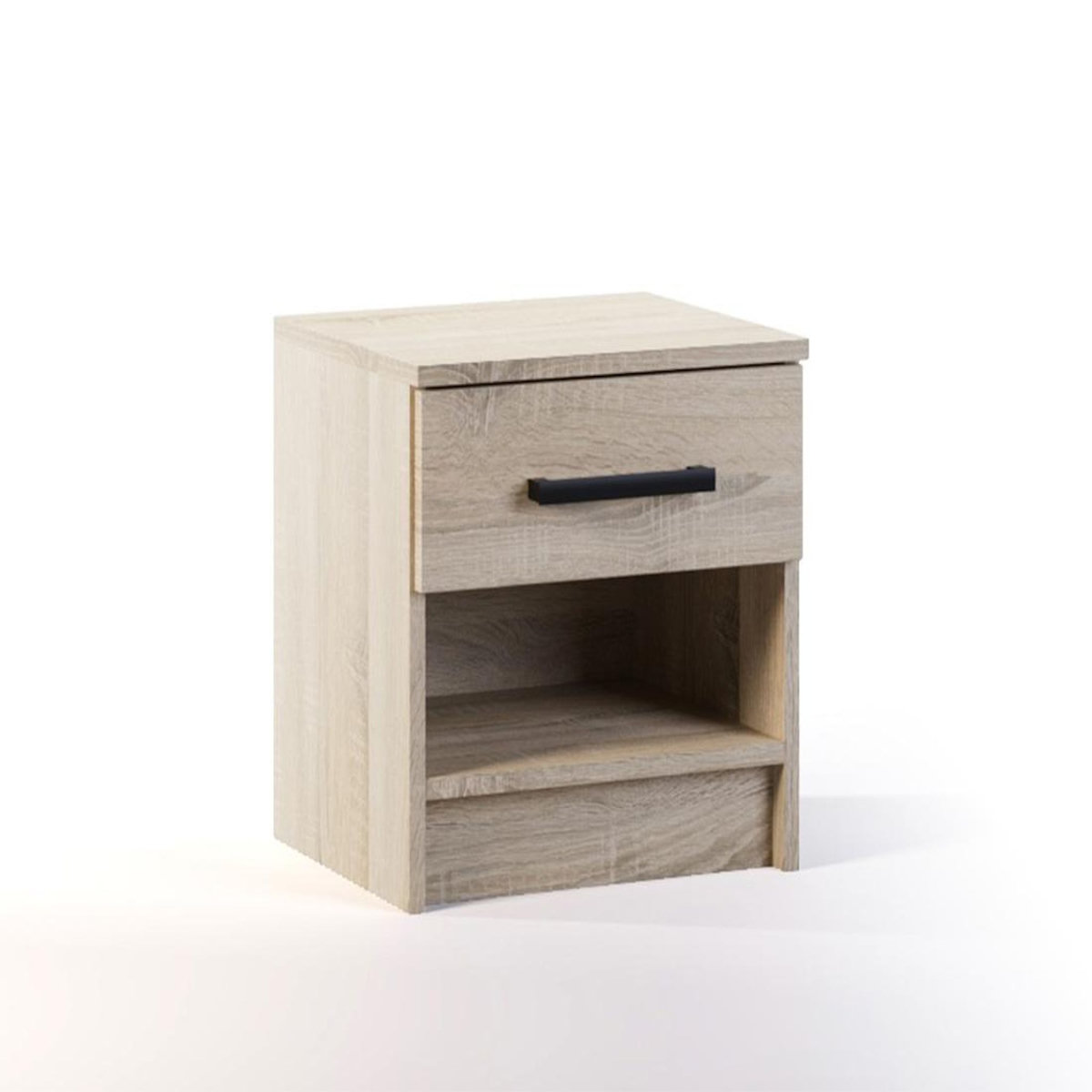 BEST MOBILIER Hayato - table de chevet - effet bois - 40 cm