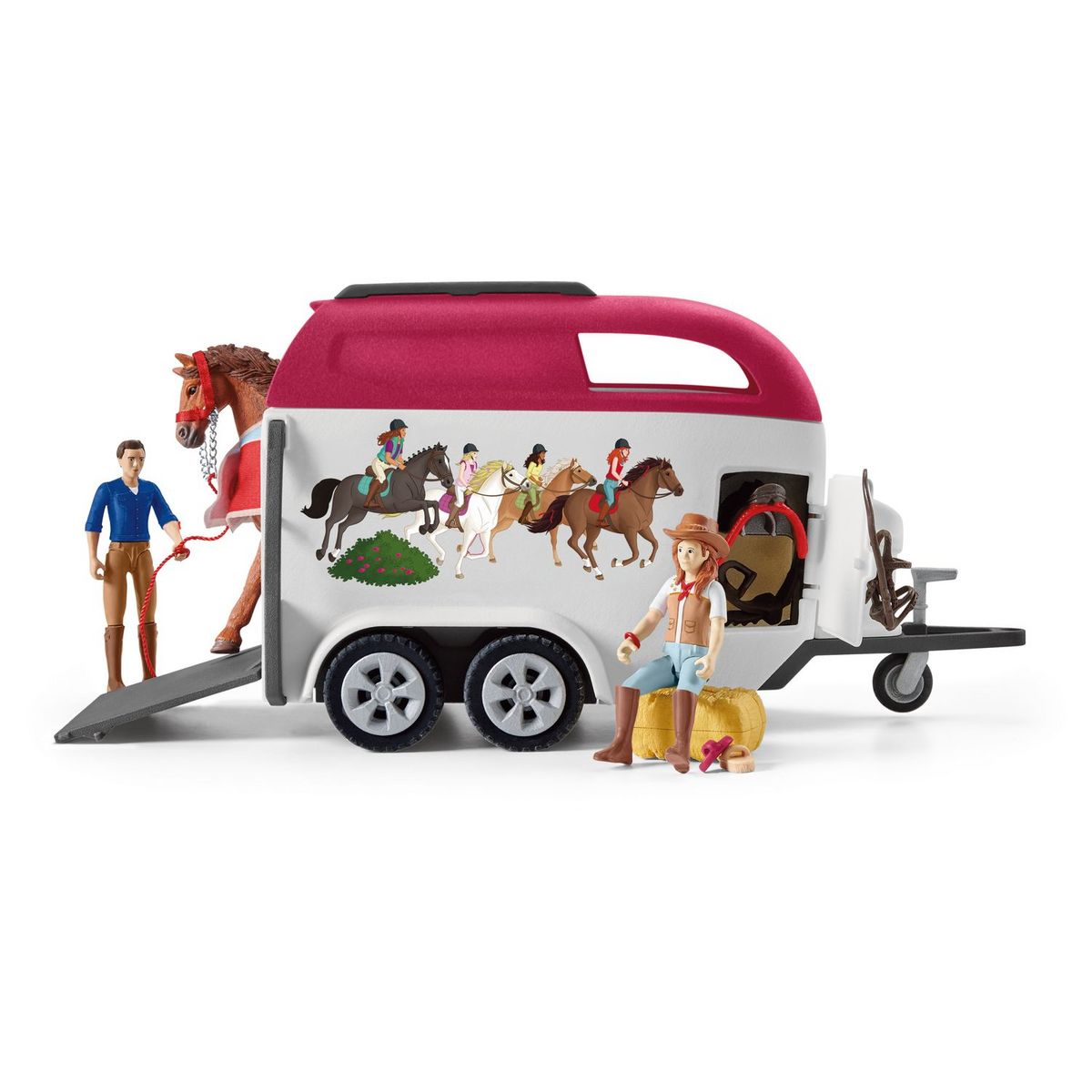 Schleich Grand voyage équestre en voiture et remorque 