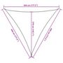 Voir la diapositive 6 : VIDAXL Voile d'ombrage 160 g/m^2 Noir 4,5x4,5x4,5 m PEHD