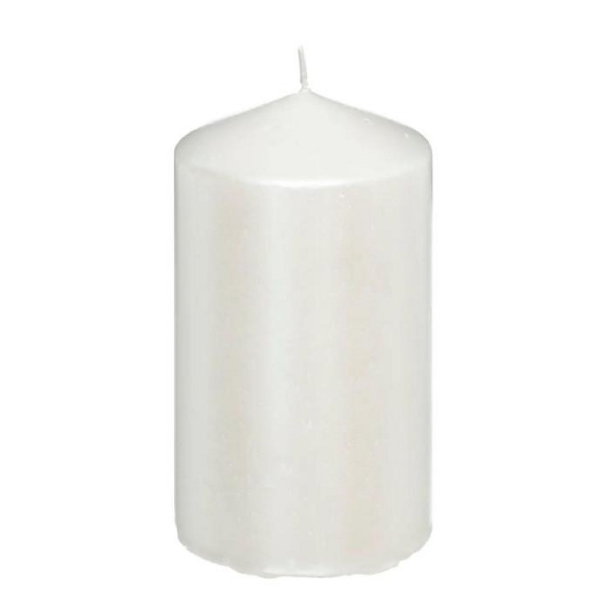 ATMOSPHERA Bougie Ronde Déco  Satin  12cm Blanc