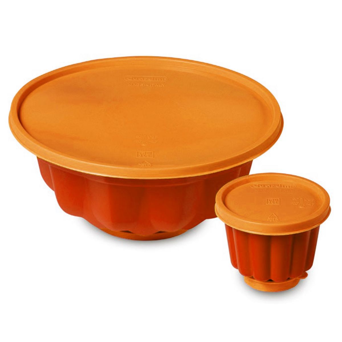 Kit 1 moule à charlotte + 4 crèmes caramel