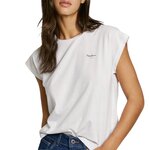Pepe Jeans T Shirt  Femme Pepe jeans Blooma. Coloris disponibles : Blanc