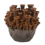 Paris Prix Vase en Porcelaine  Anémone  28cm Marron