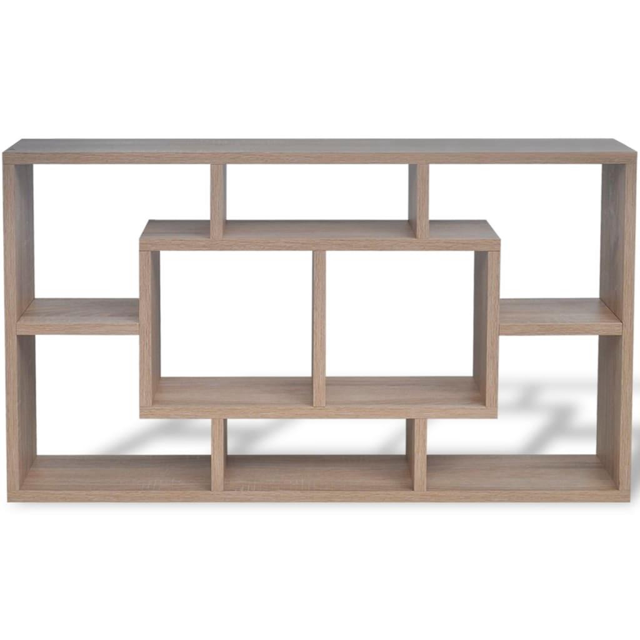 Voir la diapositive 3 : VIDAXL Etagere murale 8 compartiments Couleur de chene