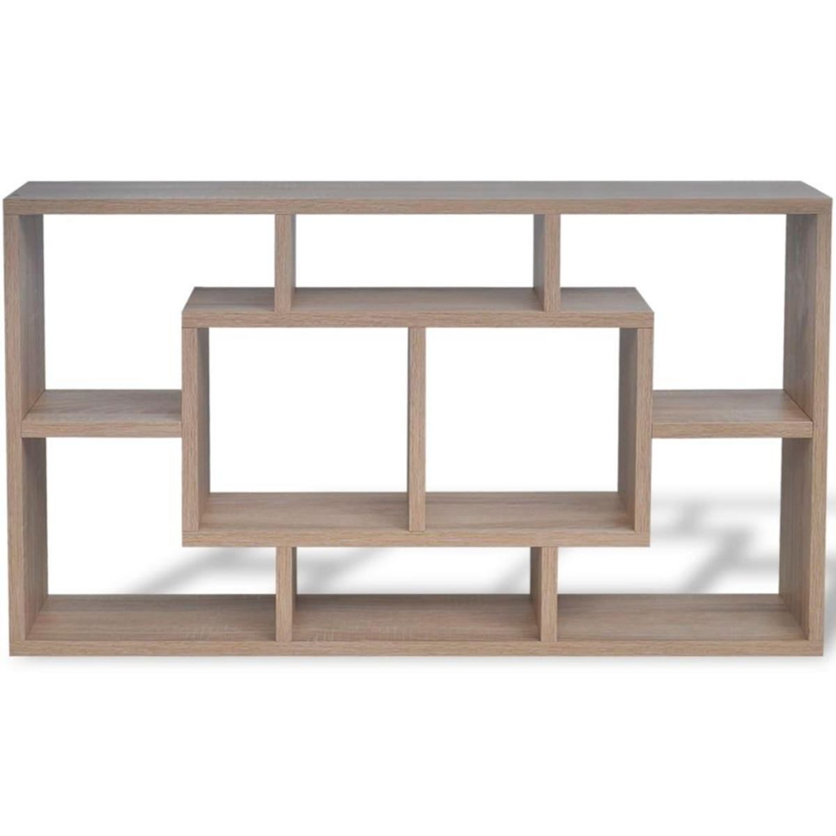 VIDAXL Etagere murale 8 compartiments Couleur de chene