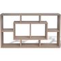 Voir la diapositive 3 : VIDAXL Etagere murale 8 compartiments Couleur de chene