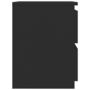 Voir la diapositive 5 : VIDAXL Table de chevet Noir 30x30x40 cm Bois d'ingenierie