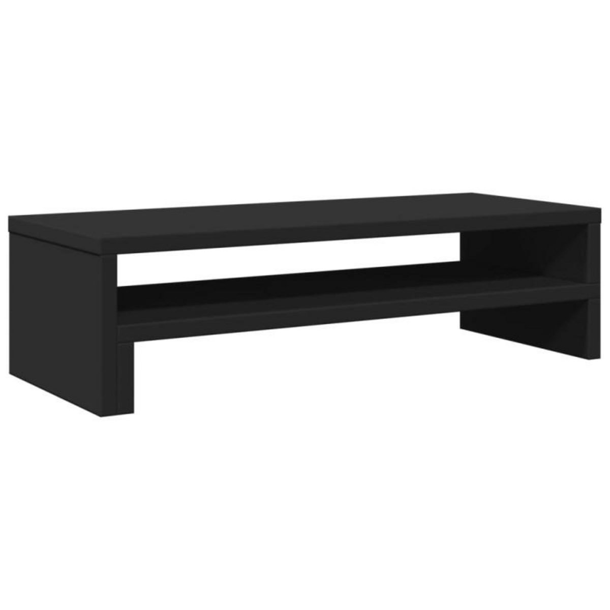 VIDAXL Support de moniteur noir 54x22x15 cm bois d ingénierie