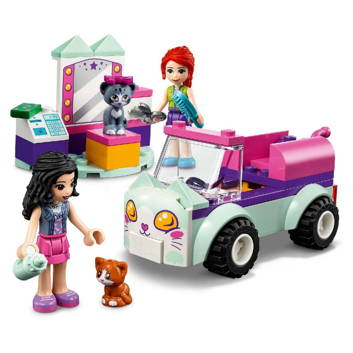 LEGO Friends 41439 - La voiture de toilettage pour chat