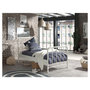 Voir la diapositive 4 : Vipack Lit et chevet 90x200 Bronxx Blanc