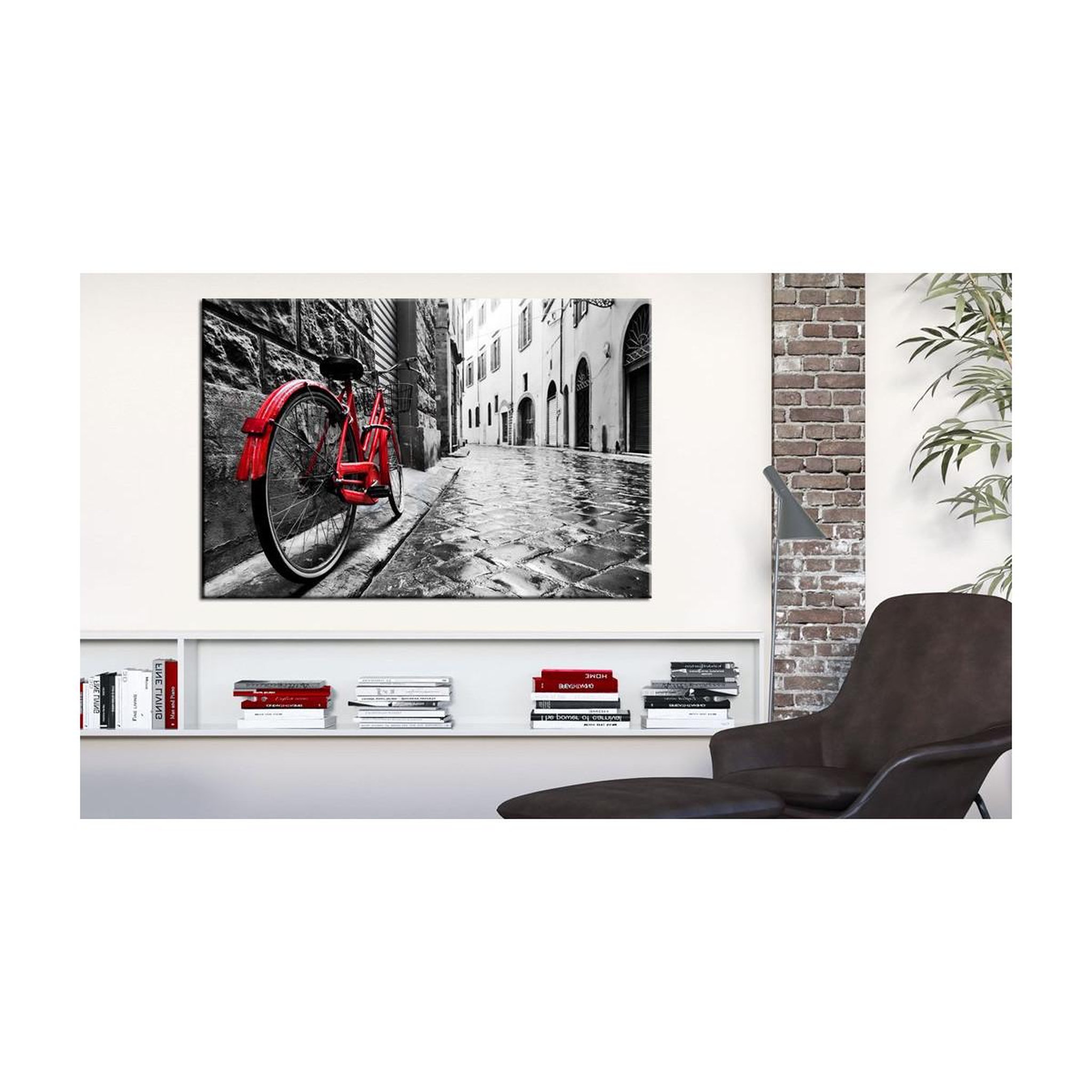 Voir la diapositive 2 : Paris Prix Tableau Imprimé  Vintage Red Bike