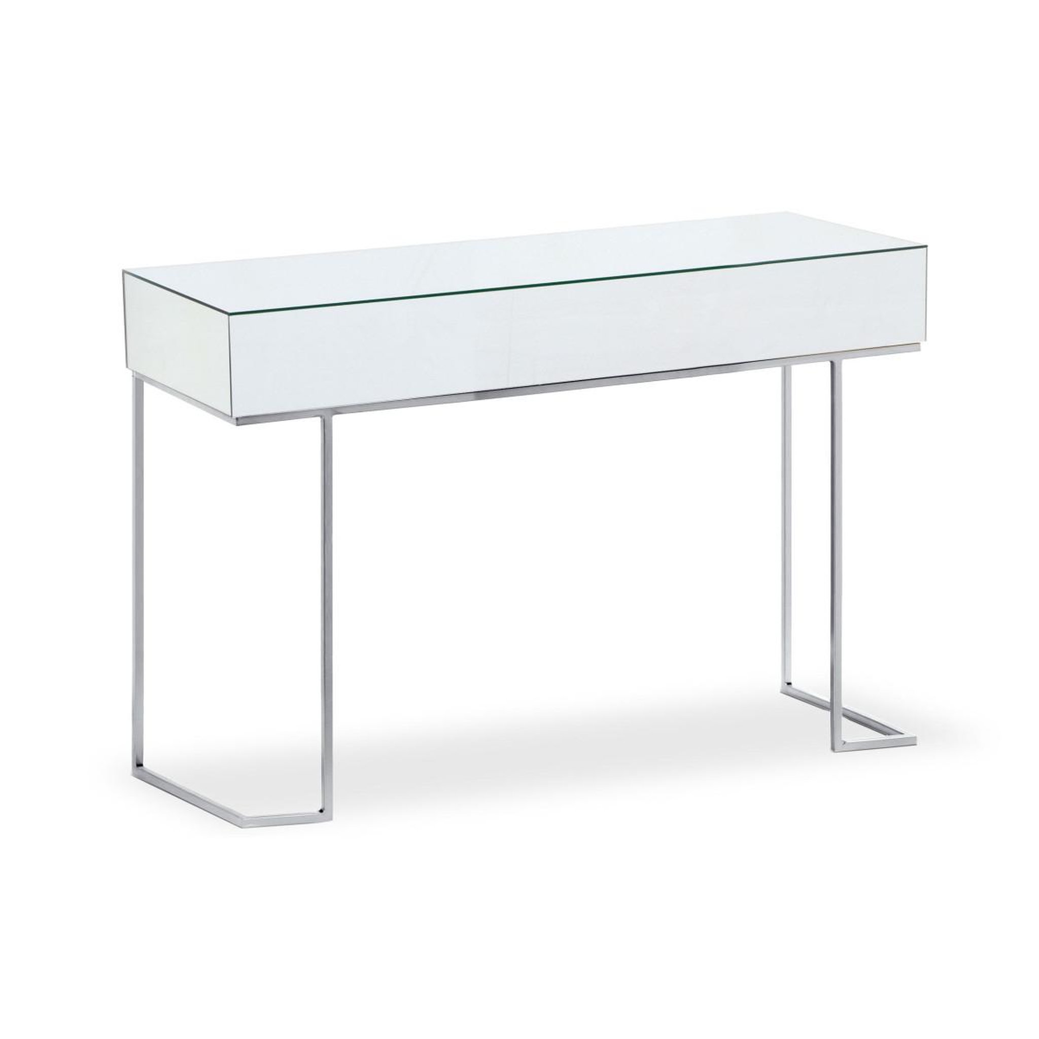 Voir la diapositive 2 : Paris Prix Console Design  Miravo  119cm Transparent & Argent