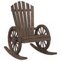 Voir la diapositive 2 : VIDAXL Chaise a bascule Adirondack bois de sapin massif