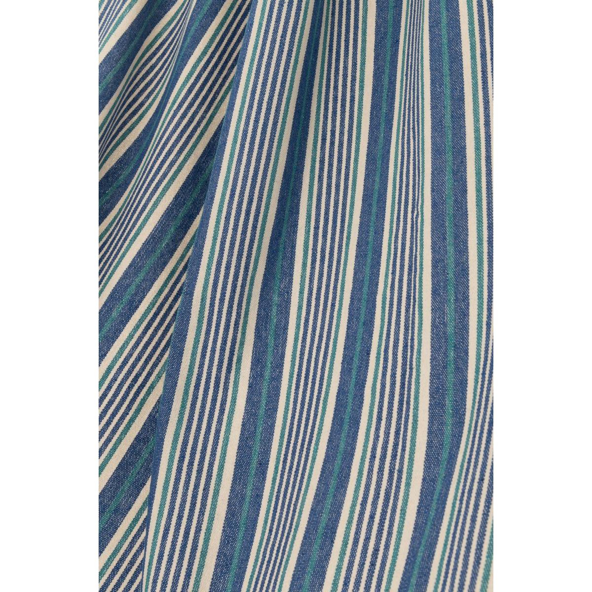 Voir la diapositive 3 : J-LINE Hamac en tissu  rayures  200cm bleu