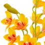 VIDAXL Plante artificielle avec pot Orchidee Jaune 90 cm