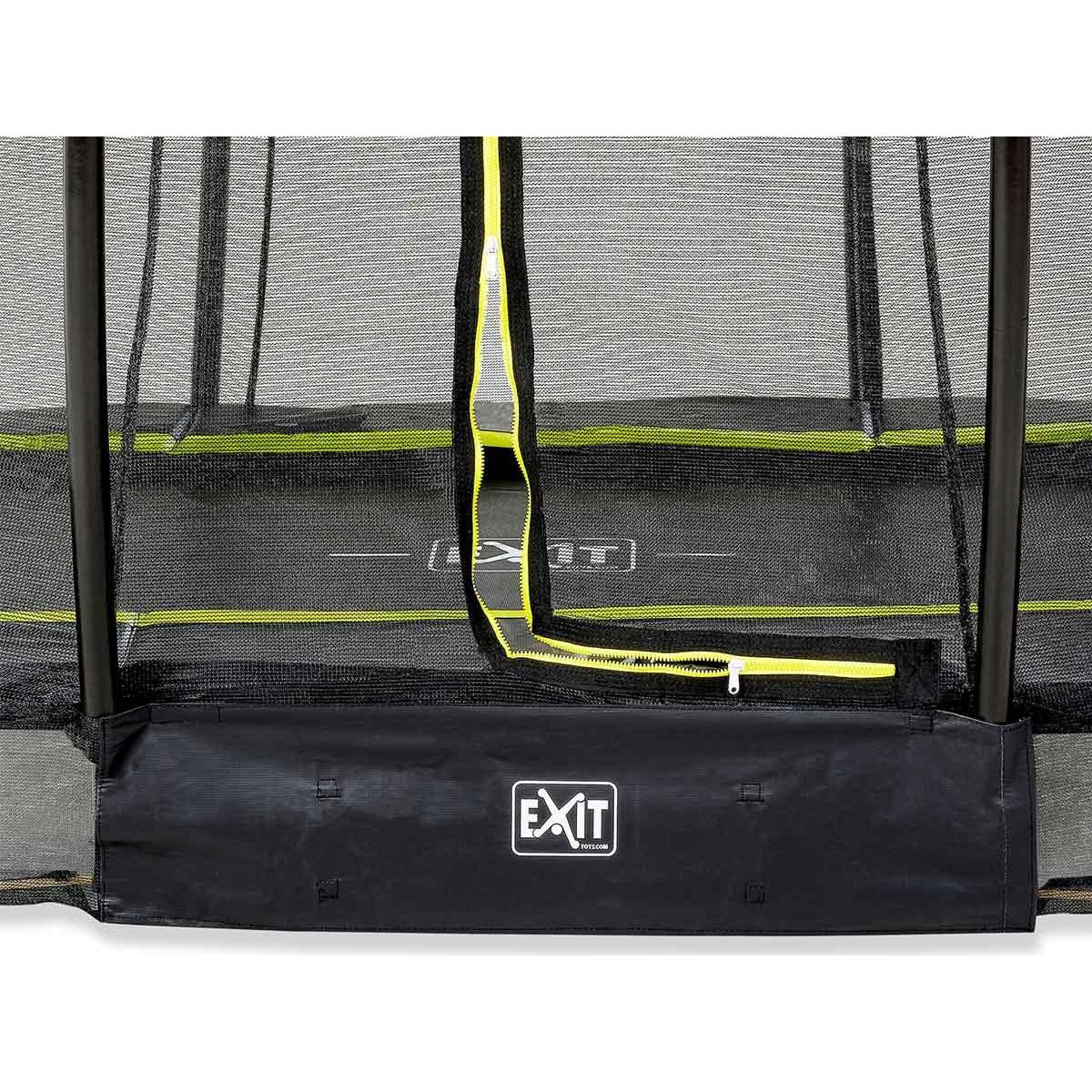 EXIT TOYS Trampoline enterré Silhouette Ø 3,05 m avec filet de sécurité Noir - Exit Toys