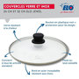 Voir la diapositive 5 : ELO Set de 2 Poêles 24 et 28 cm céramique sans PFAS et 2 couvercles en verre Profi Therm Platinum Elo