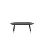 Voir la diapositive 4 : Paris Prix Table Basse Ovale  Dipp  120cm Noir