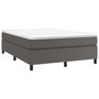 Voir la diapositive 3 : VIDAXL Cadre de lit sans matelas gris 140x190 cm similicuir