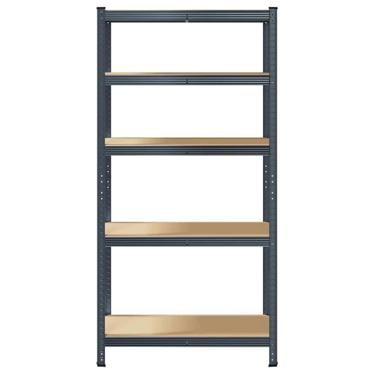 VIDAXL Etagere de rangement 5 niveaux Anthracite Acier bois ingenierie