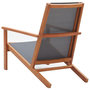 Voir la diapositive 4 : VIDAXL Chaise de jardin Gris Bois d'eucalyptus solide et textilene