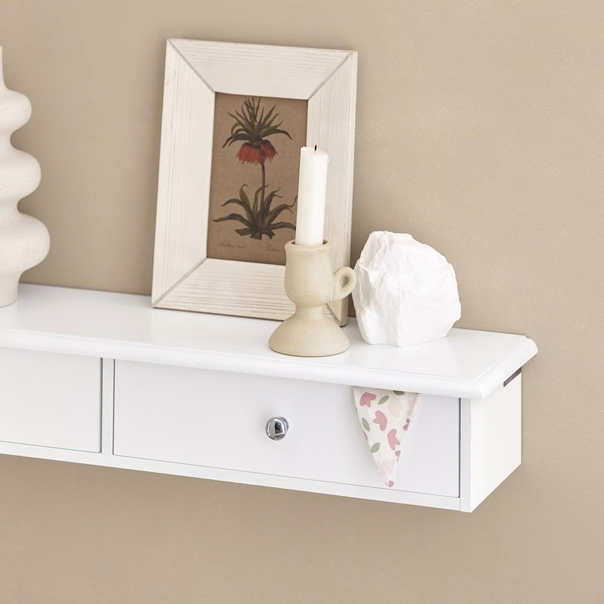 SOBUY SoBuy - Étagère murale avec deux tiroirs - Moderne - FRG43