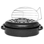 Warmcook Cocotte ovale en acier carbon 33x20cm + grille - 6106+2007