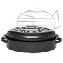 Voir la diapositive 1 : Warmcook Cocotte ovale en acier carbon 33x20cm + grille - 6106+2007