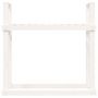 Voir la diapositive 5 : VIDAXL Support pour bois de chauffage Blanc 110x35x108,5cm Bois de pin